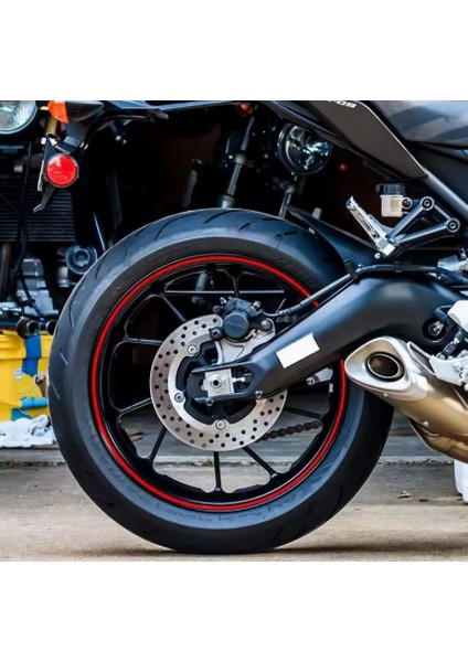 Motosiklet Jant Şerit Sticker Reflektörlü modelleri