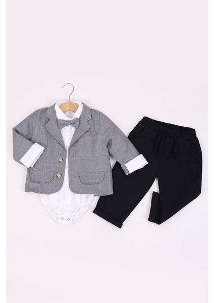 Erkek Bebek Zıbınlı Ceketli 4'lü Takım fiyatları