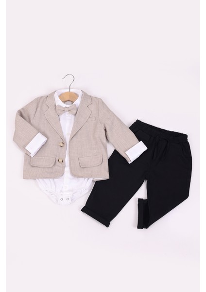 Erkek Bebek Zıbınlı Ceketli 4'lü Takım fiyatları