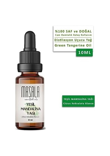 Masala Saf Yeşil Mandalina Yağı 10 Ml. - (Green Mandarin Essential Oil) fiyatları