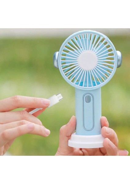 Rengarenk Sevimli Taşınabilir Mini Fan El Tipi(Mor) fırsatları