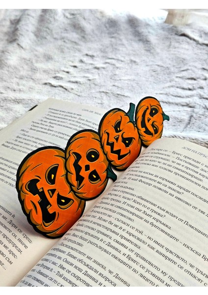 Halloween Balkabağı Kabartmalı Kitap Ayracı Seri 2 indirimleri