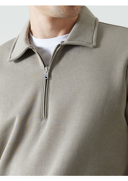 Yeni Sezon Polo Yaka Uzun Kollu Erkek Sweatshirt modelleri