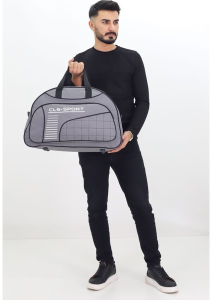 Gri Spor ve Seyahat Çantası – Ayakkabı Bölmeli, Su Geçirmez, Omuz Askılı Antrenman Çantası fiyatları