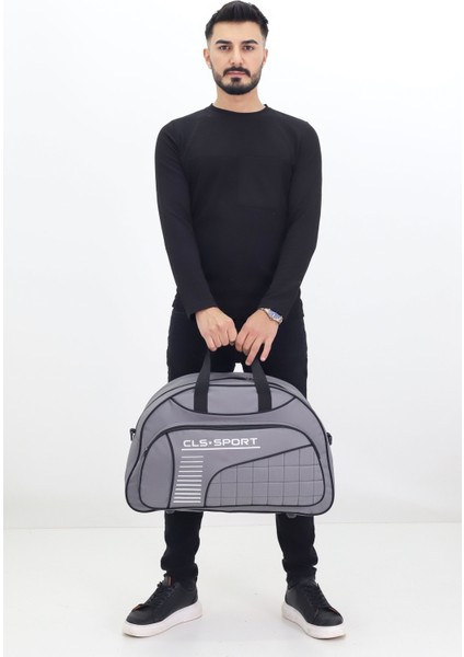 Gri Spor ve Seyahat Çantası – Ayakkabı Bölmeli, Su Geçirmez, Omuz Askılı Antrenman Çantası modelleri