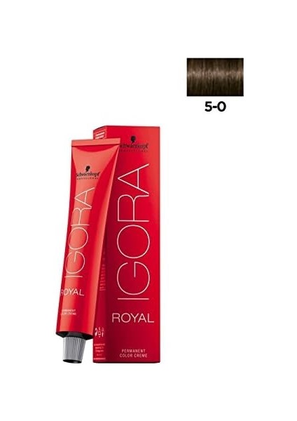 Schwarzkopf Igora Royal Saç Boyası 60ML-NO - 5.0 Açık Kahve
