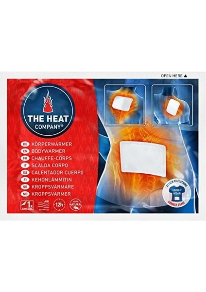 The Heat Company Vücut Isıtıcı – 40 Adet – Isı Bandı Sırt ve Boyun – Ekstra Sıcak – Vücut Isıtıcı – Sırt Isıtıcı – 12 Saat Rahatlatıcı Isı – Hava ile Etkinleşir – Saf Doğal