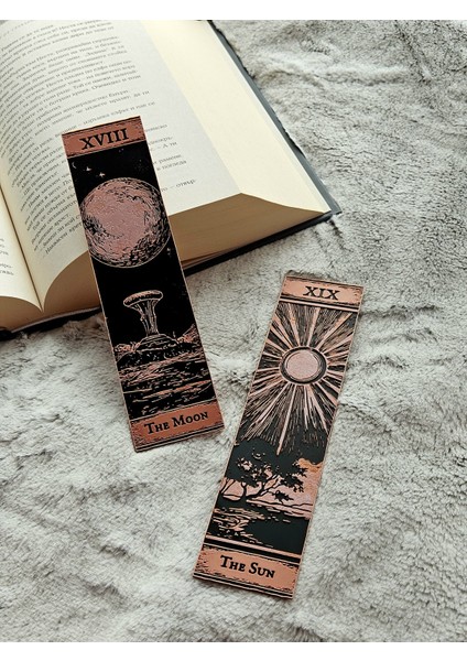Major Arcana Tarot Seri 7 Kabartmalı Kitap Ayracı 2li Set fırsatları