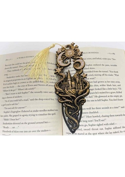 Harry Potter Cinderella Castle Kitap Ayracı 2li Set ( Hp Seçmen Şapka Anahtarlık Hediyeli ) modelleri
