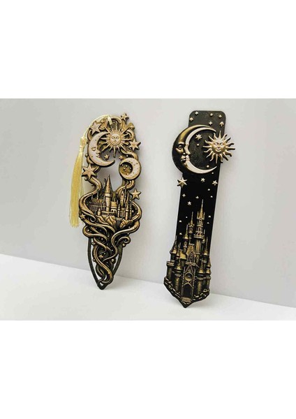 Harry Potter Cinderella Castle Kitap Ayracı 2li Set ( Hp Seçmen Şapka Anahtarlık Hediyeli )