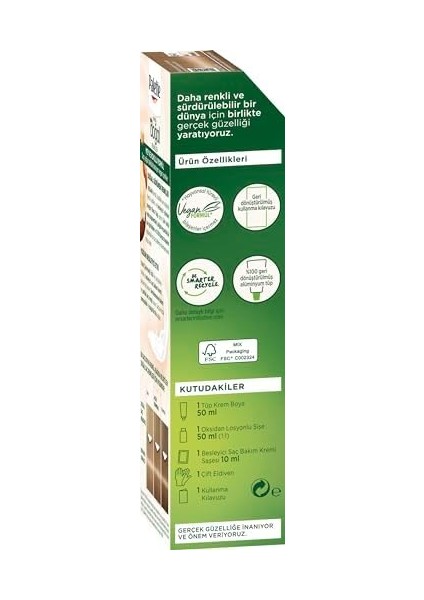 Palette Kalıcı Doğal Renkler 8-0 Bal Köpüğü Saç Boyası, Tek Ebat