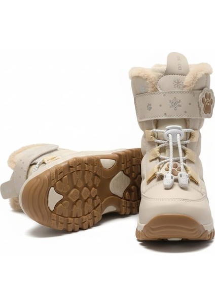 Kız Çocuk Kışlık Bot Su Geçirmez Kürklü Kaymaz Tabanlı Dayanıklı Cırt Cırtlı fiyatları