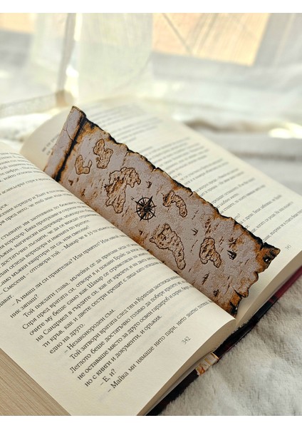 Korsan Harita Desenli Kabartmalı Kitap Ayracı indirimleri