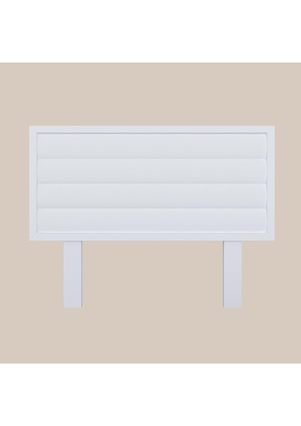 Hüma Model Beyaz Renk Ahşap Tek Başlık ( Yty )