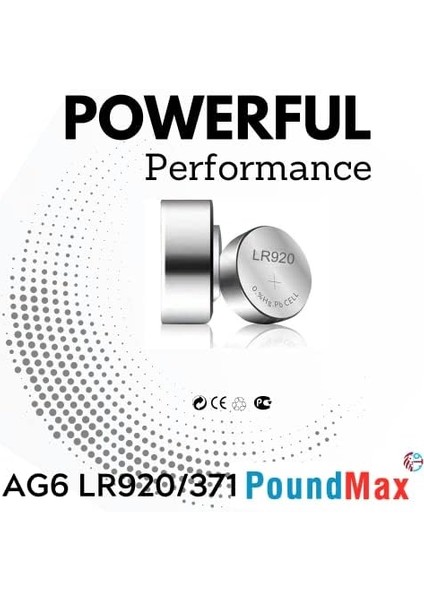 10 Adet Ag6 (370,371,LR921,LR69,SR920W) 1.5V Alkalin Düğme Pil fiyatları