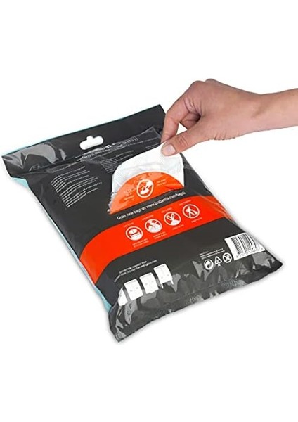 Brabantia Perfectfit Bin Liners (Boyut O / 30 Litre) Yüksek Kalite Kaliteli Kalın Plastik Çöp Torbaları Kravat Bant Ipli Kolları (40 Çanta) modelleri