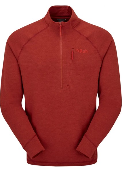 Nexus Pull-On Outdoor Erkek Baselayer Sweatshirt S - Kırmızı