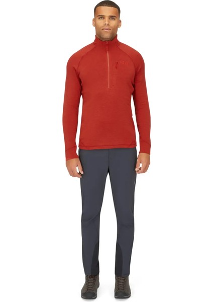 Nexus Pull-On Outdoor Erkek Baselayer Sweatshirt S - Kırmızı fırsatları