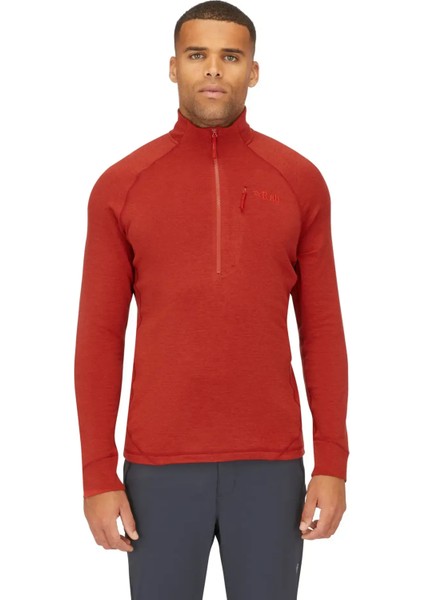 Nexus Pull-On Outdoor Erkek Baselayer Sweatshirt S - Kırmızı