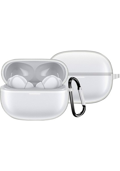 Buds 5 Pro ile Uyumlu Kancalı Kılıf Tam Koruma Kancalı Kılıf Toz ve Kirden Koruyan Silikon Buds 5 Pro ile Uyumlu Şeffaf