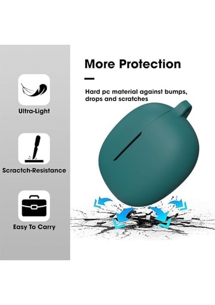 Buds 5 Pro ile Uyumlu Kancalı Kılıf Tam Koruma Kancalı Kılıf Toz ve Kirden Koruyan Silikon Buds 5 Pro ile Uyumlu Şeffaf modelleri