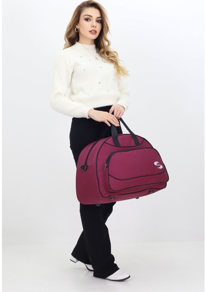 Bordo Spor ve Seyahat Çantası – Ayakkabı Bölmeli, Su Geçirmez, Omuz Askılı Antrenman Çantası modelleri