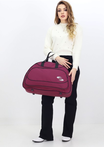 Bordo Spor ve Seyahat Çantası – Ayakkabı Bölmeli, Su Geçirmez, Omuz Askılı Antrenman Çantası fırsatları