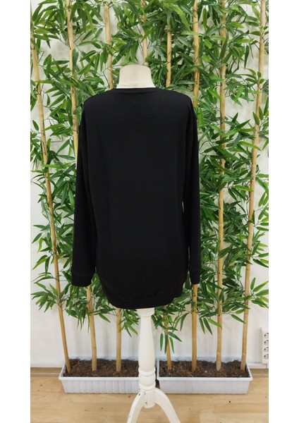 Kadın Uzun Kollu Bisiklet Yaka Ayı Desenli Viskon Iki Iplik Elbise fiyatları