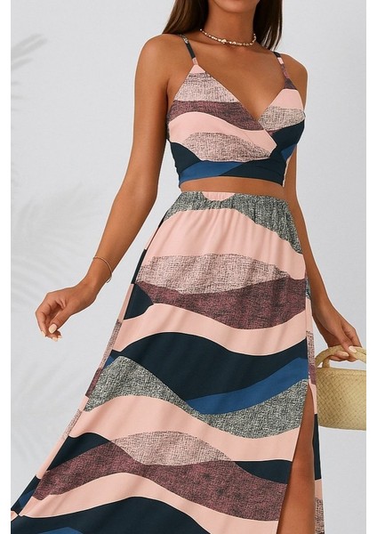 Kadın Kolsuz Askılı Crop Ikili Süprem Takım fiyatları