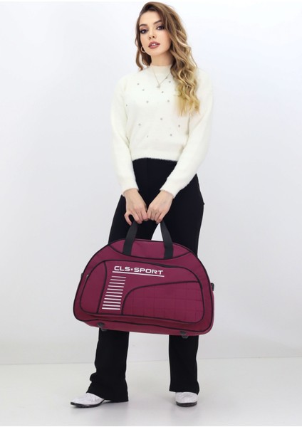 Bordo Spor ve Seyahat Çantası – Ayakkabı Bölmeli, Su Geçirmez, Omuz Askılı Antrenman Çantası fiyatları