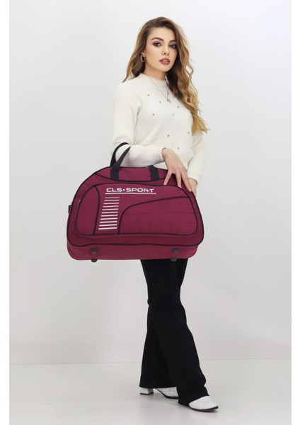 Bordo Spor ve Seyahat Çantası – Ayakkabı Bölmeli, Su Geçirmez, Omuz Askılı Antrenman Çantası modelleri