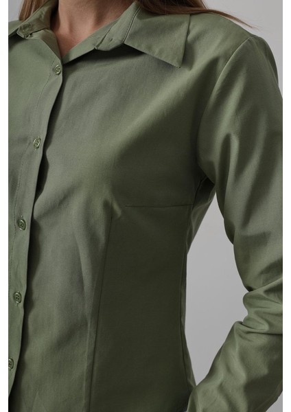 Basic Gömlek - Haki modelleri