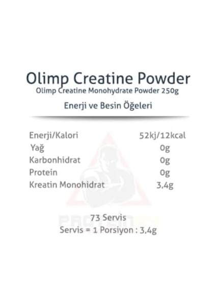 Olimp Creatine Monohydrate Powder, 250 gr fiyatları