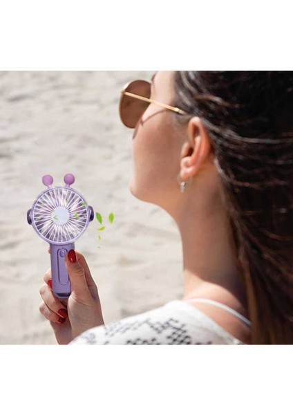 Taşınabilir El Fanı, USB Fan Soğutma El Fanı - 3 Hızlı Kişisel El Fanı, Ev Iş Masaüstü Için Mini Fan