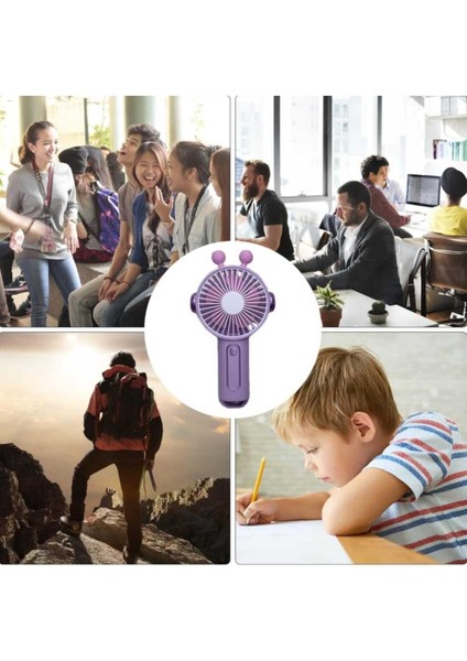 Taşınabilir El Fanı, USB Fan Soğutma El Fanı - 3 Hızlı Kişisel El Fanı, Ev Iş Masaüstü Için Mini Fan