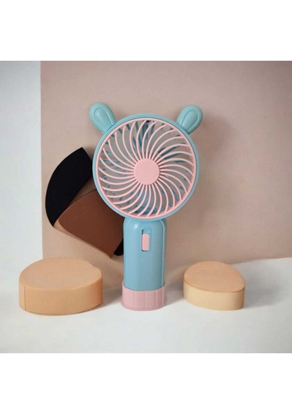 Lıght Işıklı Hız Kademeli Mini Fan(Pembe)