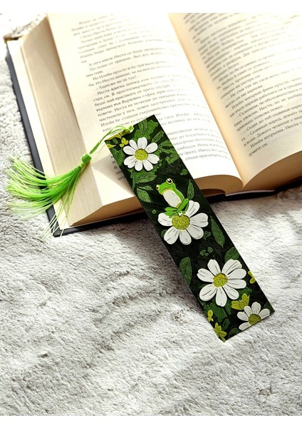 Kurbağa Desenli Kabartmalı Kitap Ayracı modelleri