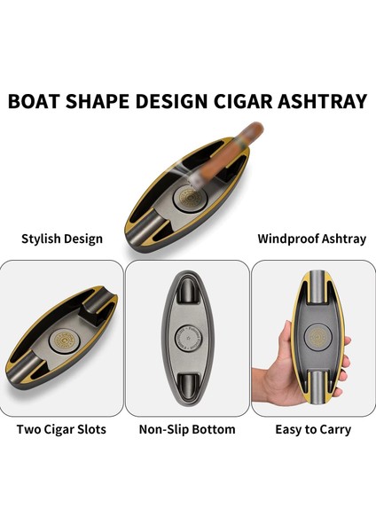Cigarloong Oval Puro Küllüğü Grey 2li modelleri