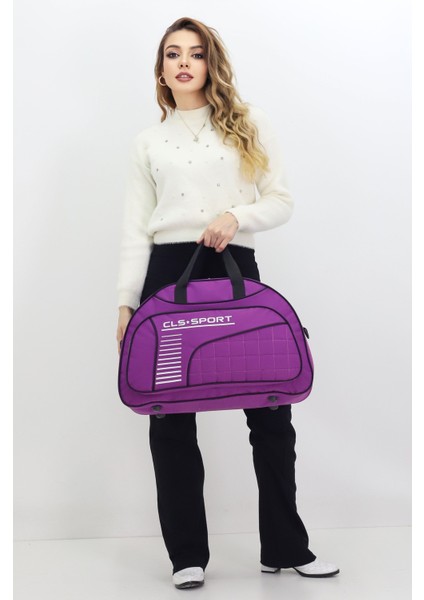Mor Spor ve Seyahat Çantası – Ayakkabı Bölmeli, Su Geçirmez, Omuz Askılı Antrenman Çantası modelleri