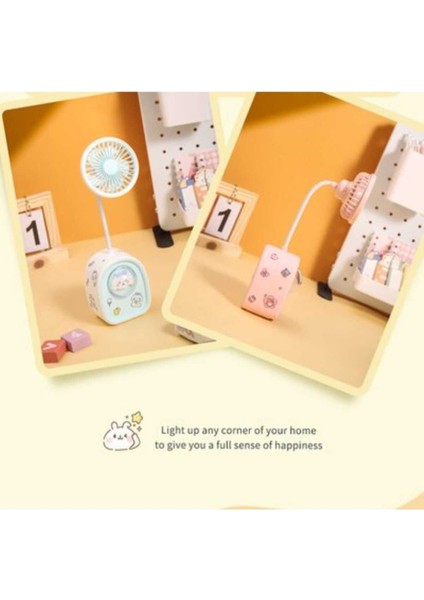 Sevimli Hayvan Figürlü Kalemtıraşlı Rüzgar Fanı