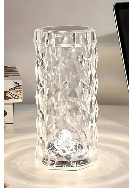 Diamond Table Lamp USB Charging Touch Lamp Kumandalı ve Dokunmatik Kristal Masa Lambası fırsatları