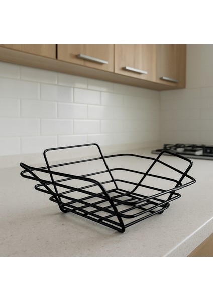 2'li Üçgen Sepet, Meyve Sepeti, Ekmek Sepeti, Modern Tel Sepet fiyatları