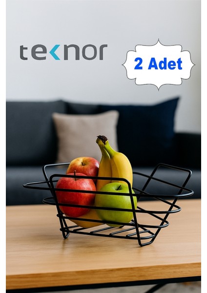 2'li Üçgen Sepet, Meyve Sepeti, Ekmek Sepeti, Modern Tel Sepet modelleri