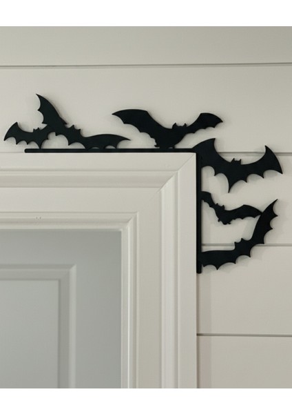 Halloween Yarasa Kapı Üstü Köşe Dekoru modelleri