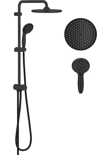 Start 250 Duş Sistemi | Yön Değiştiricili | Duvar Dışı Bağlantılı | Su Tasarruflu | Duş Başlığı | Mat Siyah | 266802430