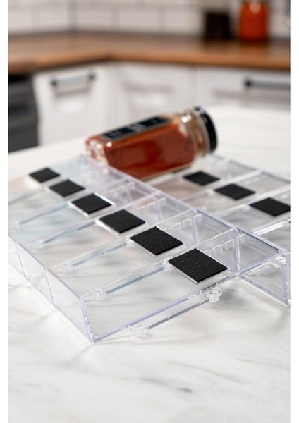 Parça Şeffaf- Çok Amaçlı Düzenleyici Makyaj Organizer -12