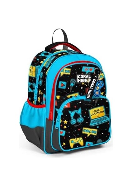 Siyah Mavi Gamer Ilkokul ve Günlük Sırt Çantası - Erkek Çocuk fiyatları