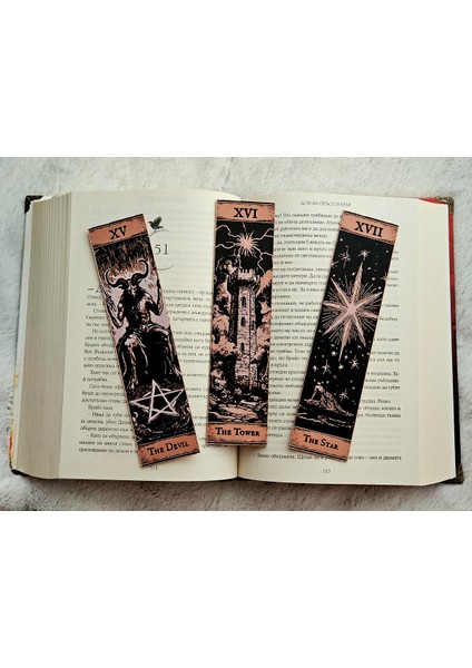 Major Arcana Tarot Seri 6 Kabartmalı Kitap Ayracı 3lü Set fiyatları