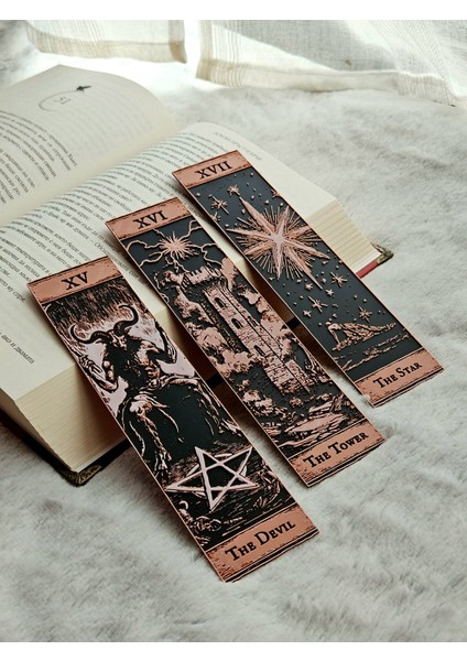 Major Arcana Tarot Seri 6 Kabartmalı Kitap Ayracı 3lü Set modelleri