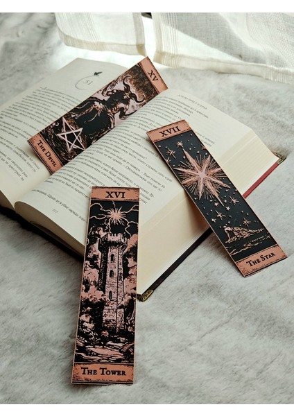 Major Arcana Tarot Seri 6 Kabartmalı Kitap Ayracı 3lü Set fırsatları